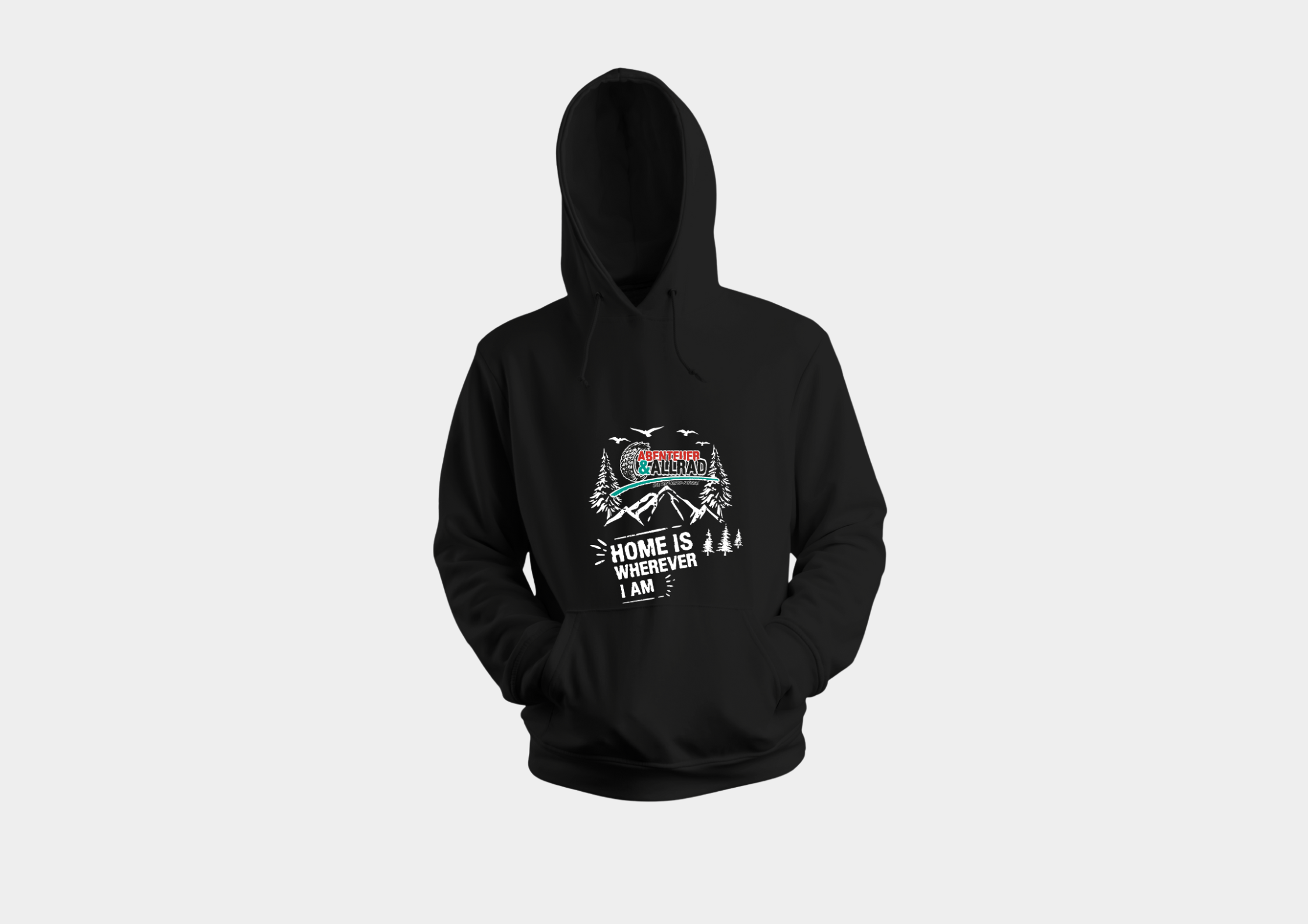 Hoodie "Home" - schwarz